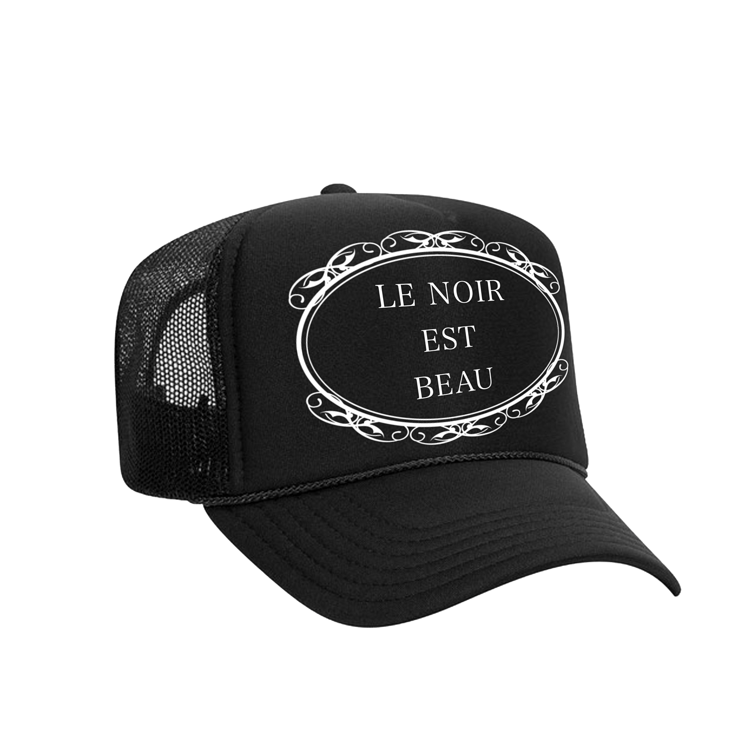 Le Noir Est Beau Trucker Hat