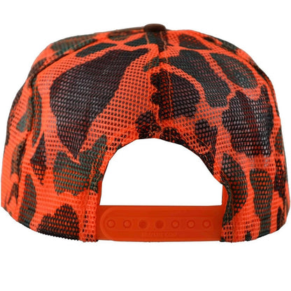 Live In The Moment (Orange camo) Trucker